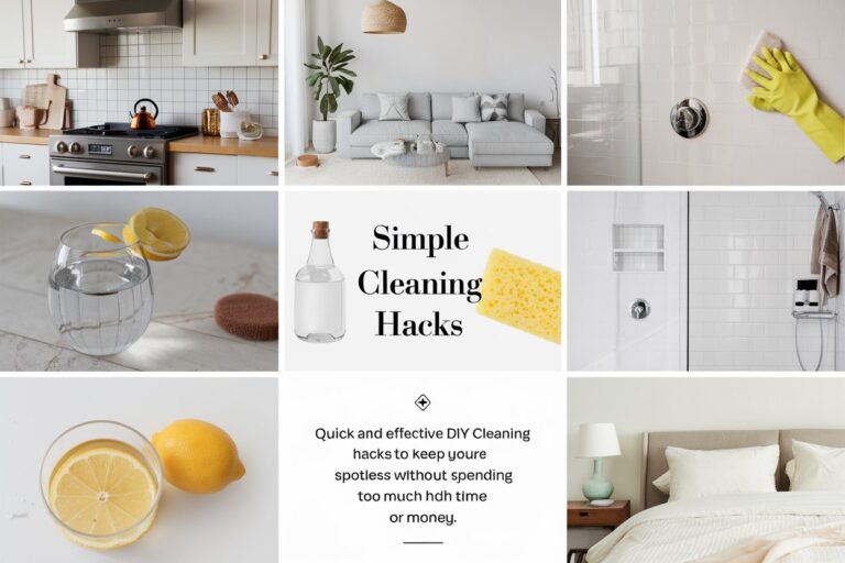 Simple Home Cleaning Hacks Quick and effective DIY cleaning hacks to keep your home spotless without spending too much time or money.